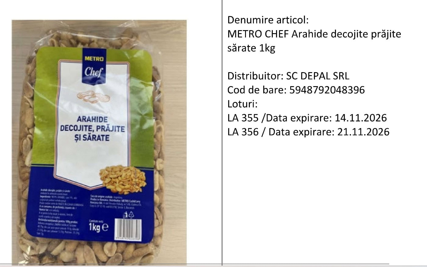 arahide metro chef retrase