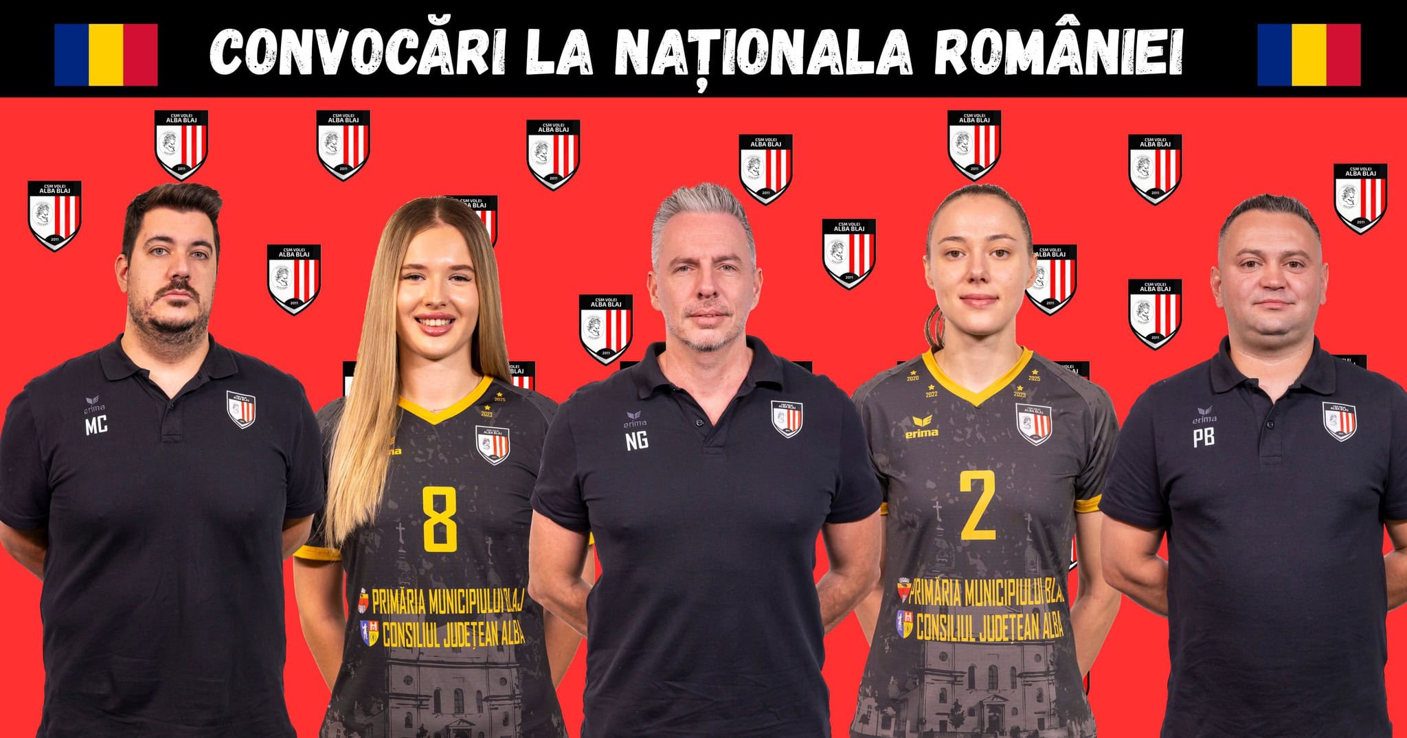 Naționala de volei feminin a României se reunește miercuri la Blaj. CSM Volei Alba Blaj are cinci reprezentanți
