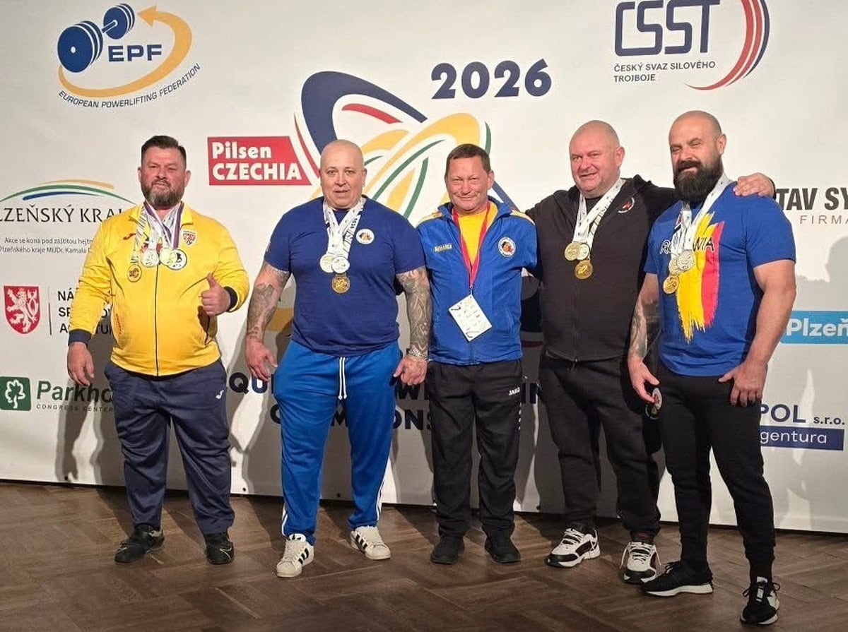 FOTO: Sportivii de la CS Unirea Alba Iulia au obținut titluri de campioni și vicecampioni la Campionatul European de Powerlifting