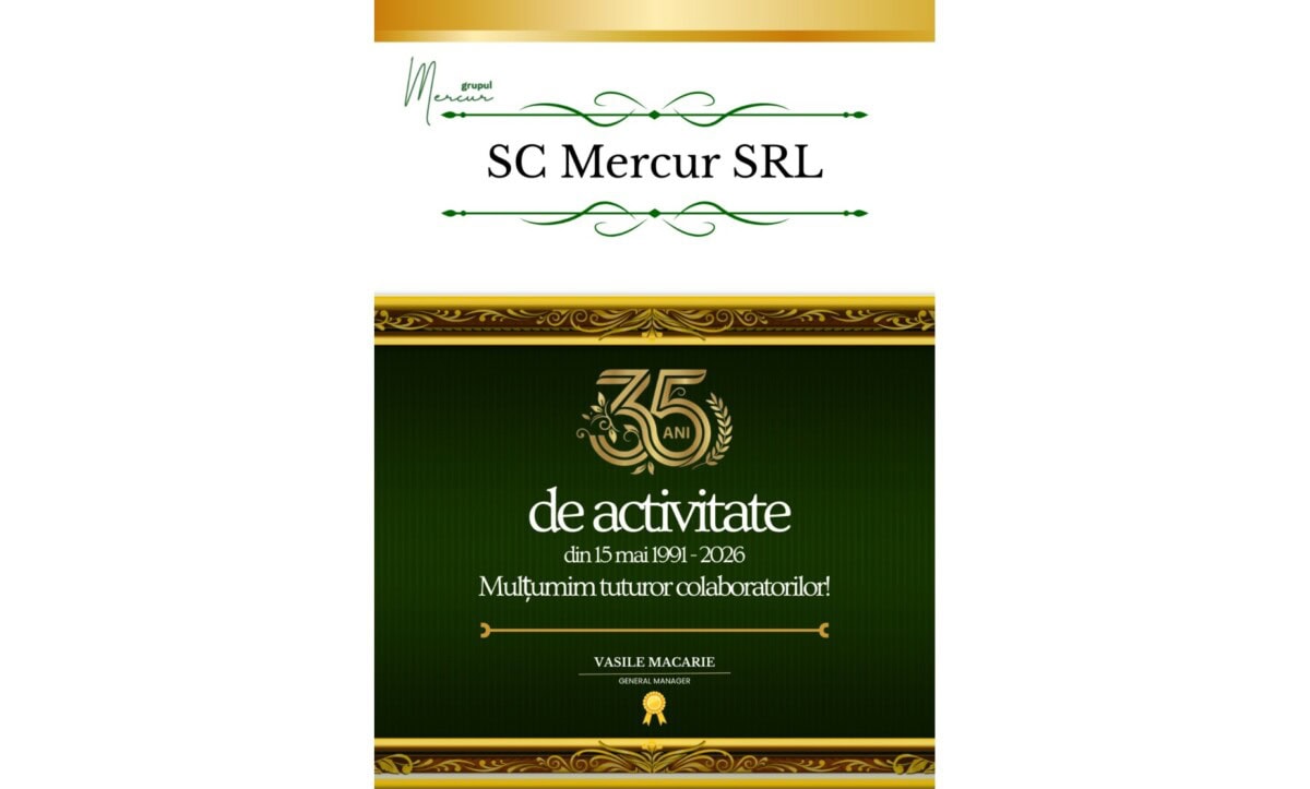 Compania SC Mercur SRL din Alba Iulia împlinește 35 de ani de activitate
