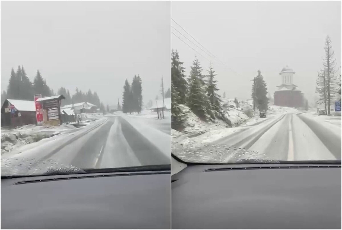 VIDEO: Ninsoare la jumătatea lunii mai, în zonele montane din Alba. Atenționare de vreme rece, până joi dimineața