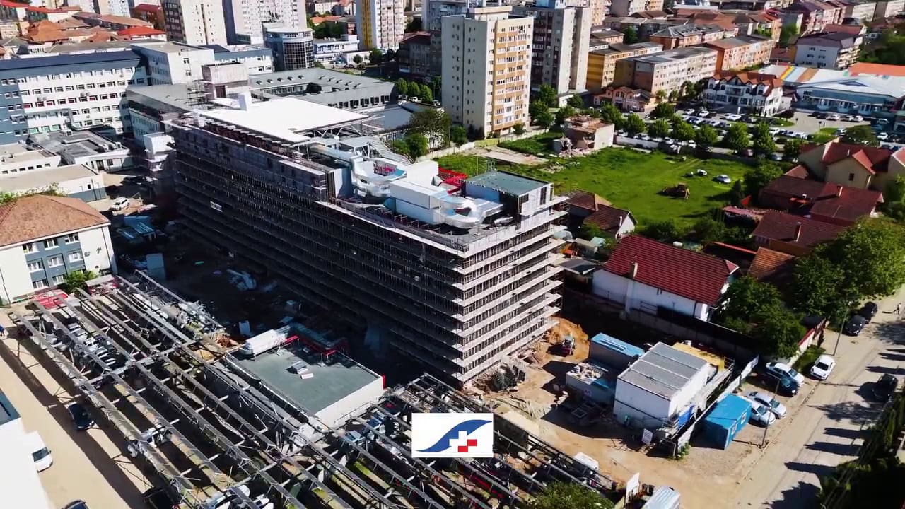 VIDEO Noul corp de spital din Alba Iulia prinde contur. Va găzdui secții de oncologie, radioterapie și cardiologie intervențională