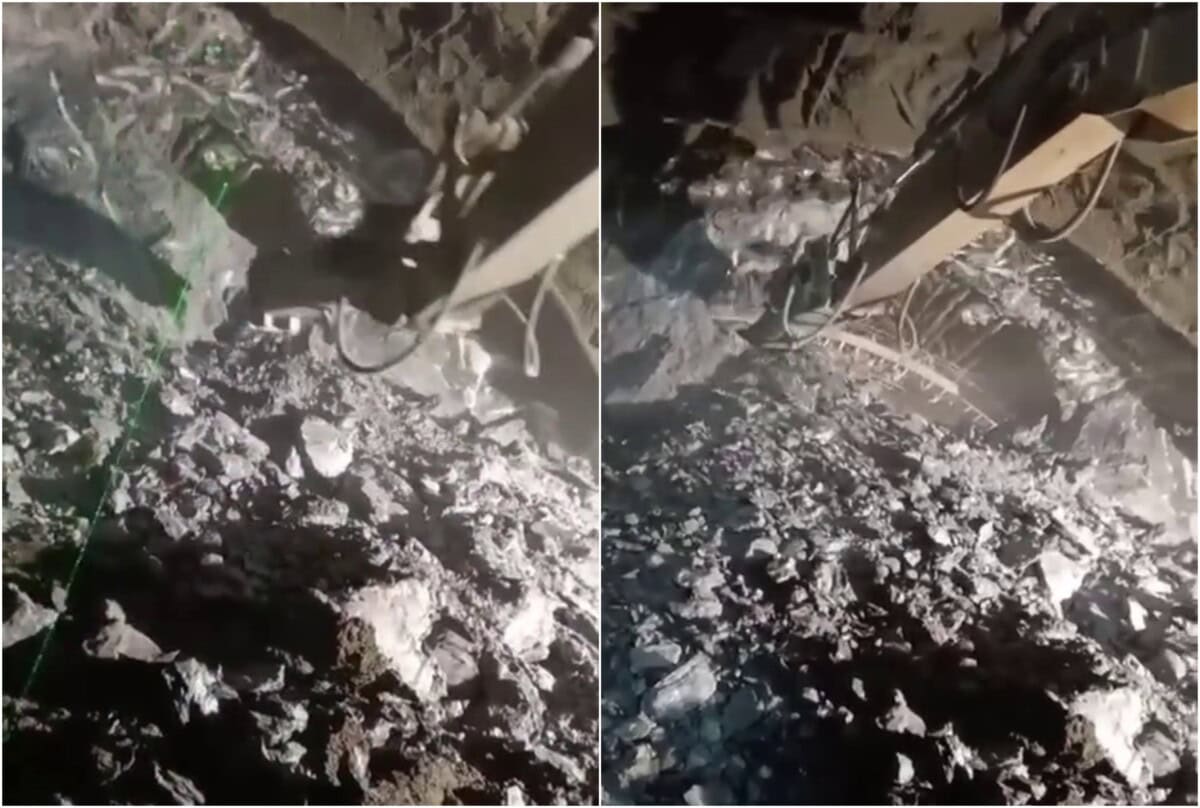 VIDEO: Moment important pe Autostrada A1 Sibiu-Pitești. Primul tunel montan, în lungime de 900 de metri, a fost străpuns