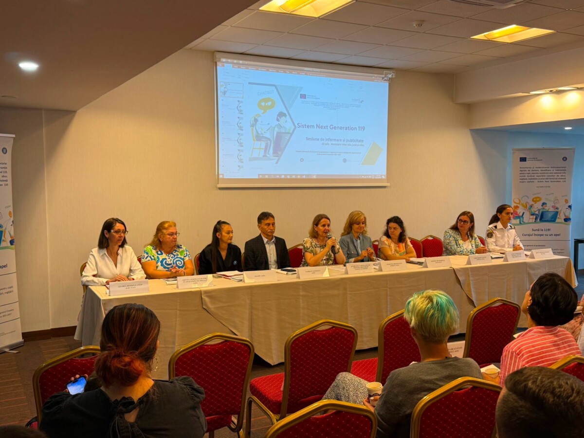 Sesiune de informare despre sistemul național de intervenție și alertare pentru copii - 119, la Alba Iulia