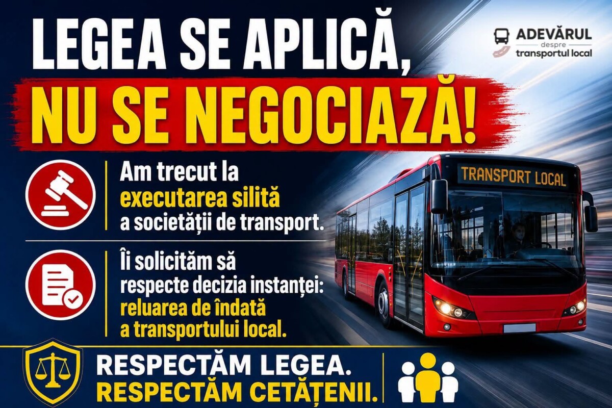 Primăria Alba Iulia a trecut la executarea silită a STP. Solicită reluarea de îndată a transportului local