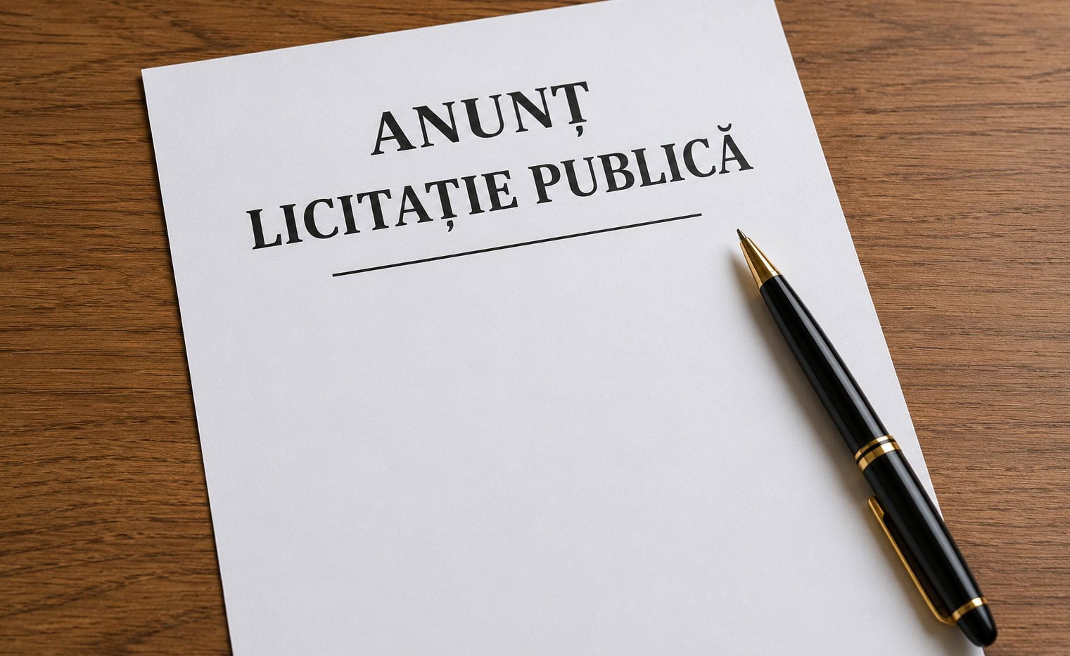 ANUNT LICITATIE PUBLICA vanzare bunuri