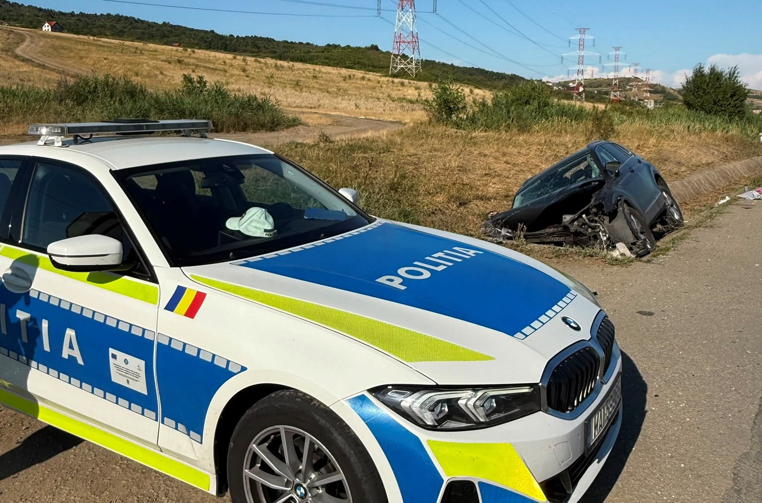 FOTO: Accident mortal pe DN1, centura ocolitoare Cluj-Napoca. O fată de 9 ani a murit, alți doi copii în stare gravă