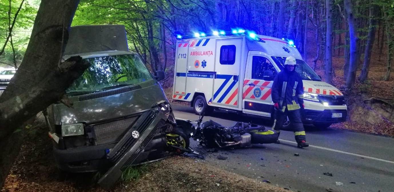 Tânăr din Alba, implicat în accident rutier lângă Făget, în județul Cluj. Un motociclist a fost rănit