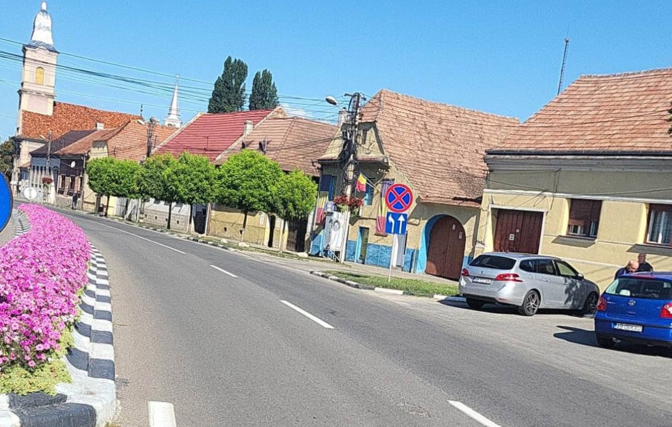 FOTO: De ce sunt vopsite bordurile stradale în alb și negru. Lucrări finalizate de SPAP Sebeș pe străzi din municipiu