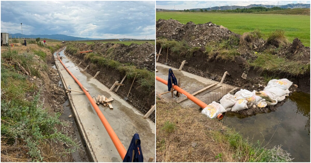 Primăria Sebeș: Se execută lucrări de modernizare a infrastructurii de preluare a apelor pluviale din zona industrială