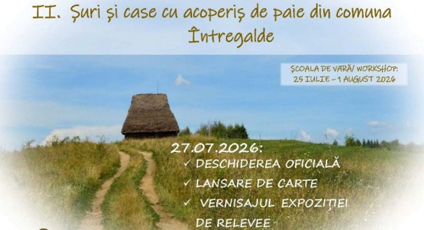 Se deschide Școala de vară ”Alba Vernaculară: II. Șuri și case cu acoperiș de paie din comuna Întregalde”