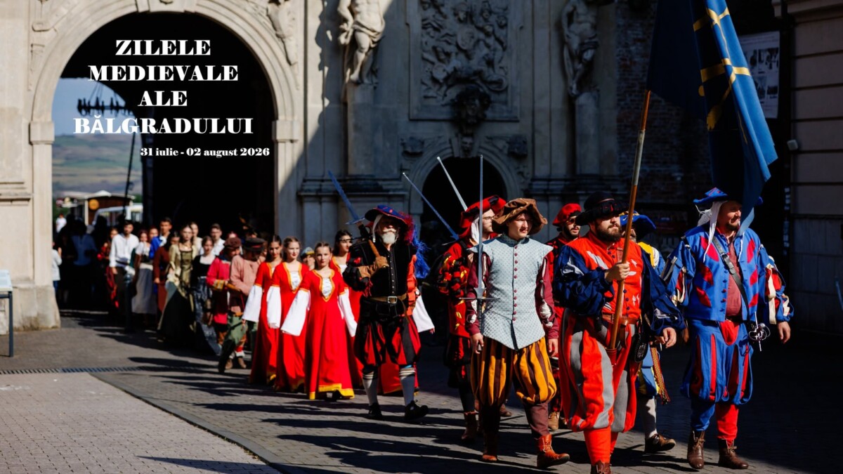 31 iulie - 2 august: Zilele Medievale ale Bălgradului, la Alba Iulia. Muzică, dansuri, teatru și jonglerii cu foc