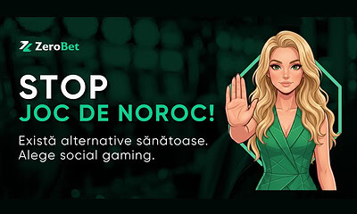 ZeroBet mesajul Stop Joc de Noroc