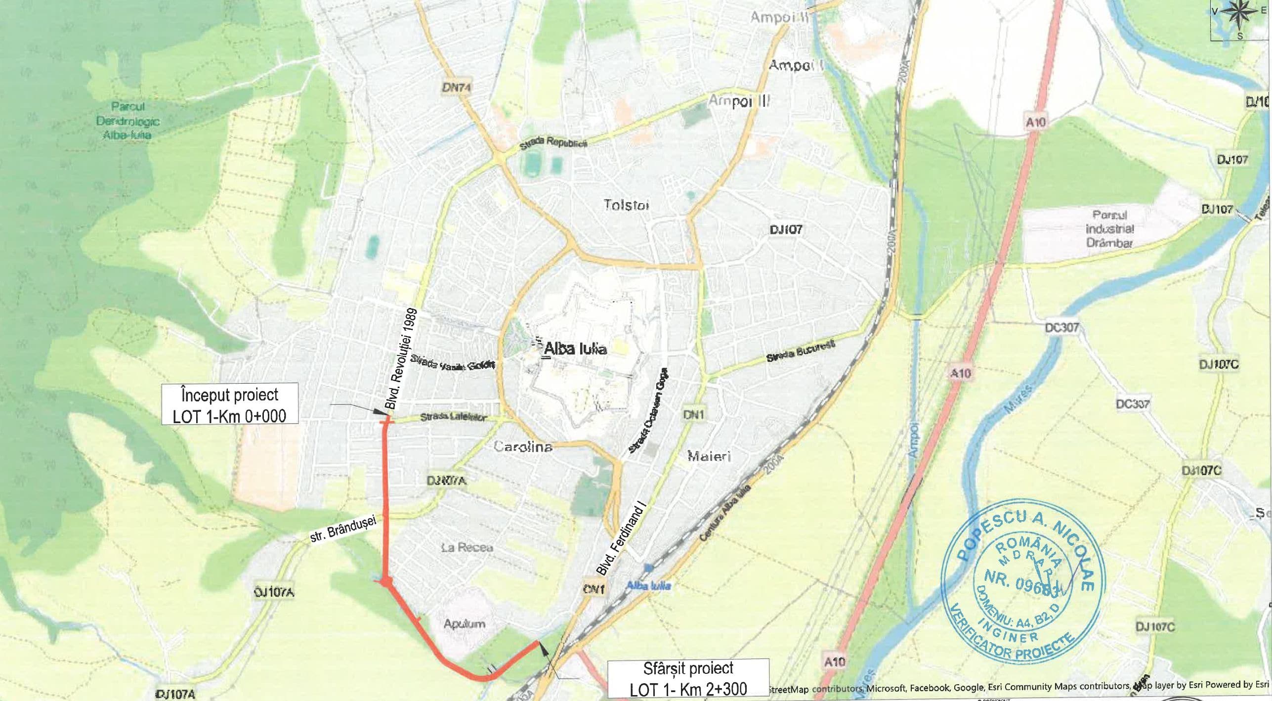 Licitația pentru o nouă șosea de centură la Alba Iulia a fost lansată. Va avea 4 benzi și două pasaje supraterane. Cât va costa