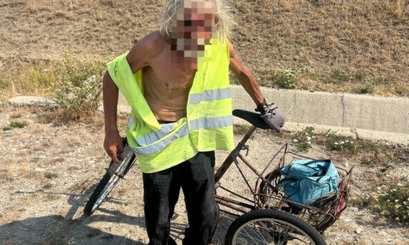 biciclist pe A1