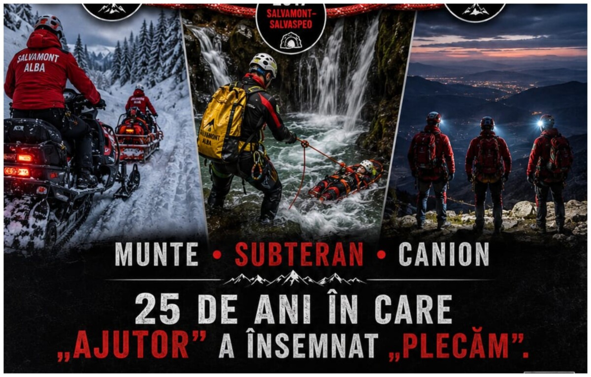 Salvamont Alba, la 25 de ani de activitate: 10.000 de apeluri și peste 4.000 de persoane asistate în munții județului