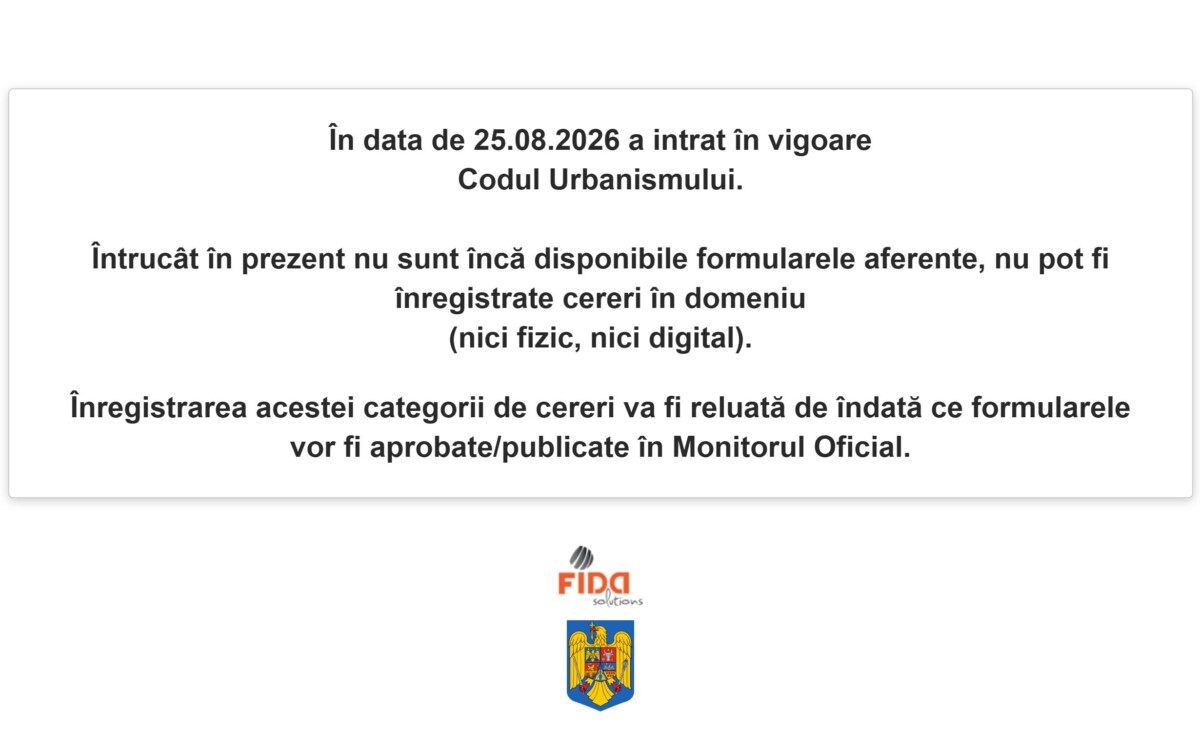 Platforma de urbanism a Primăriei Alba Iulia, blocată după intrarea în vigoare a noului Cod al Urbanismului