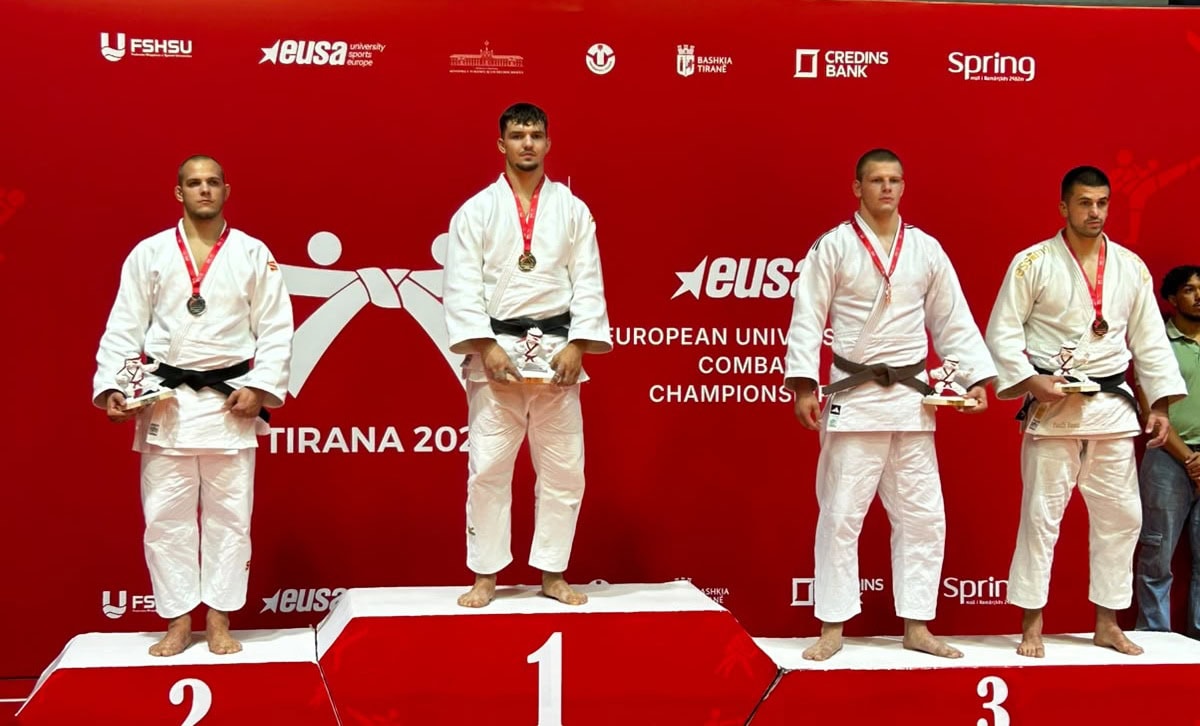 Alexandru Sibișan, sportiv al CS Unirea Alba Iulia, a devenit campion european universitar la judo