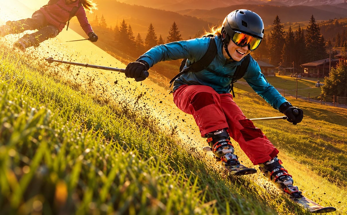 Schi și snowboard fără zăpadă, pe iarbă udă. Concurs în premieră națională la Păltiniș Arena, pe 7 noiembrie